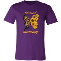 Blessed Mommy Butterfly Jersey Short-Sleeve T-Shirt - T-Shirts Team Purple / S Real Domain Streetwear Real Domain Streetwear