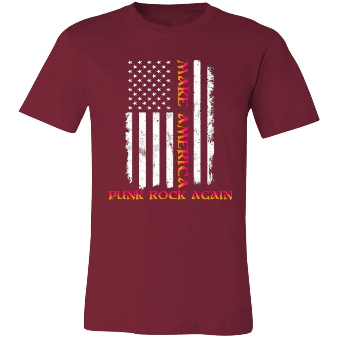 Make America Punk Rock Again Jersey Short-Sleeve T-Shirt - T-Shirts Cardinal / S Real Domain Streetwear Real Domain Streetwear