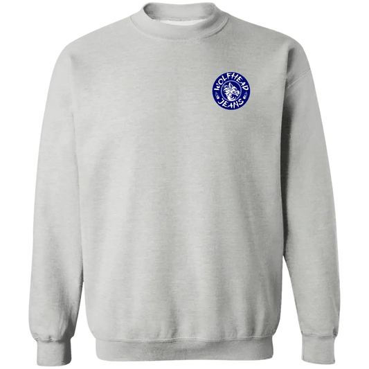 Be the Alpha Men's Blue Crewneck Pullover Sweatshirt - Sweatshirts Sport Grey / M Real Domain Streetwear Real Domain Streetwear