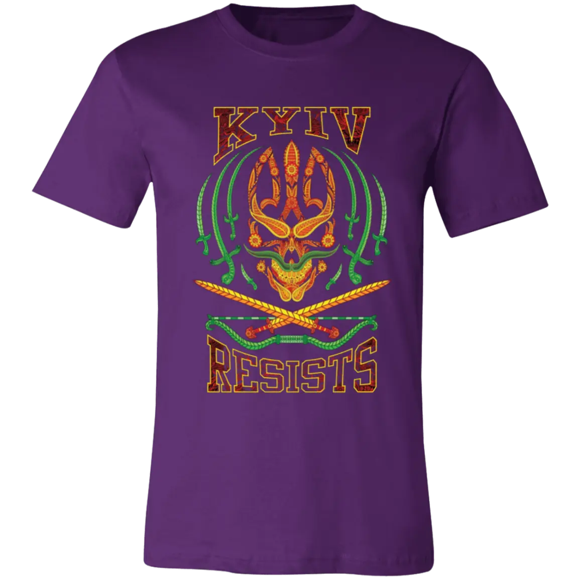 Kyiv Resists Jersey Short-Sleeve T-Shirt - T-Shirts Team Purple / M Real Domain Streetwear Real Domain Streetwear