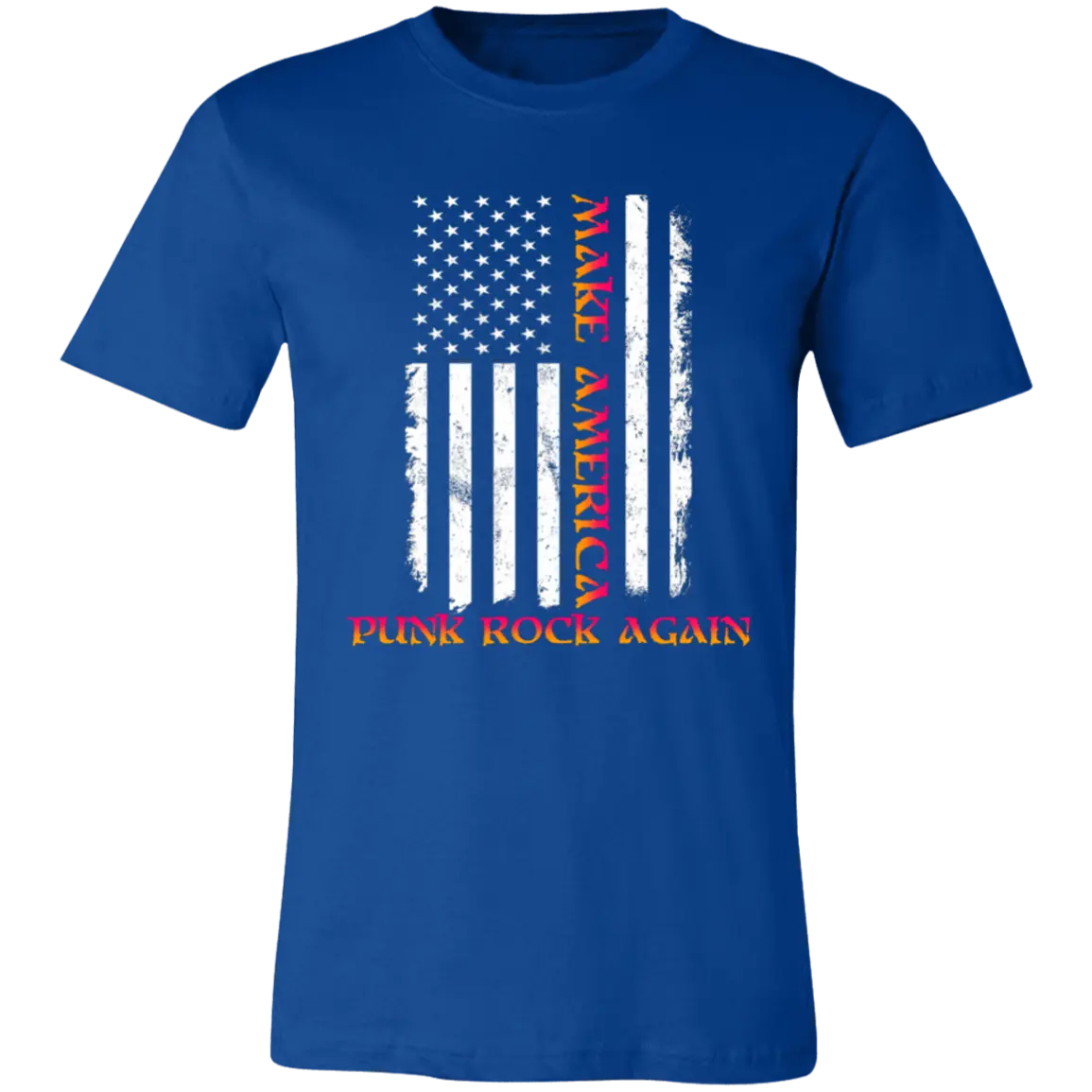 Make America Punk Rock Again Jersey Short-Sleeve T-Shirt - T-Shirts True Royal / S Real Domain Streetwear Real Domain Streetwear