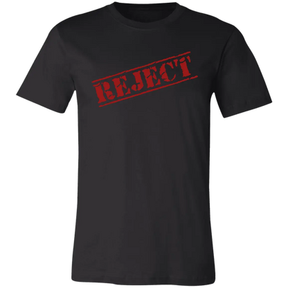 Reject Jersey Short-Sleeve T-Shirt - T-Shirts Black / S Real Domain Streetwear Real Domain Streetwear
