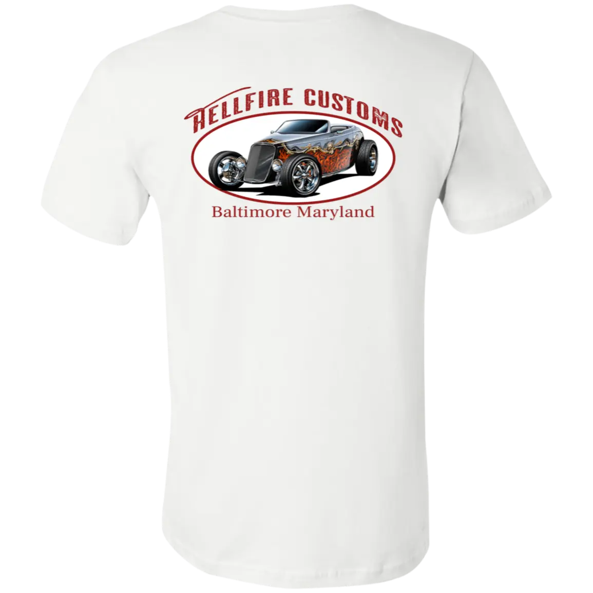 HellFire Customs Jersey Short-Sleeve T-Shirt - T-Shirts Athletic Heather / M Real Domain Streetwear Real Domain Streetwear