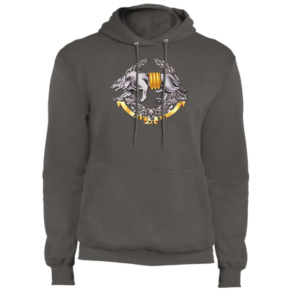 Ukrainian Special Forces Emblem Core Fleece Pullover Hoodie - Hoodies Charcoal / M Real Domain Streetwear Real Domain Streetwear
