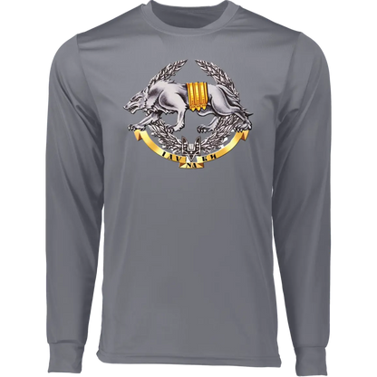 Ukrainian Special Forces Emblem Long Sleeve Moisture-Wicking Tee - Long Sleeve T-Shirts Graphite / M Real Domain Streetwear Real Domain Streetwear