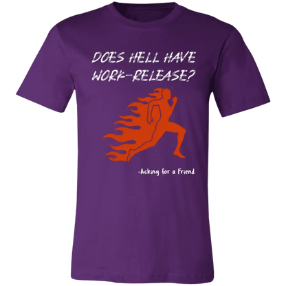 Does Hell Have Work-Release Jersey Short-Sleeve T-Shirt - T-Shirts Team Purple / M Real Domain Streetwear Real Domain Streetwear