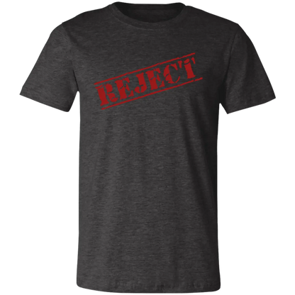 Reject Stamped Jersey Short-Sleeve T-Shirt - T-Shirts Dark Grey Heather / S Real Domain Streetwear Real Domain Streetwear