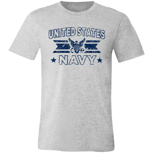United States Navy Jersey Short-Sleeve T-Shirt - T-Shirts Athletic Heather / S Real Domain Streetwear Real Domain Streetwear
