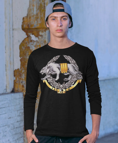 Ukrainian Special Forces Emblem Long Sleeve Moisture-Wicking Tee - Long Sleeve T-Shirts Real Domain Streetwear Real Domain Streetwear