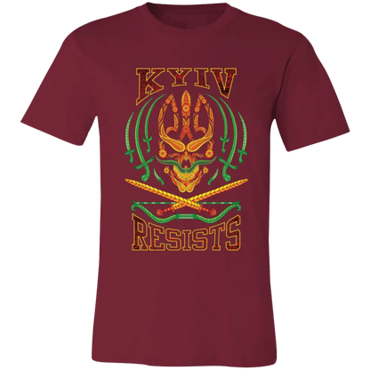 Kyiv Resists Jersey Short-Sleeve T-Shirt - T-Shirts Cardinal / M Real Domain Streetwear Real Domain Streetwear