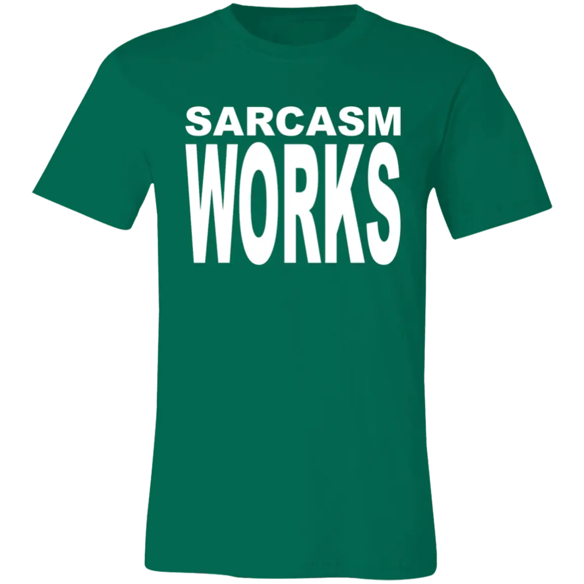 Sarcasm Works Jersey Short-Sleeve T-Shirt - T-Shirts Kelly / M Real Domain Streetwear Real Domain Streetwear