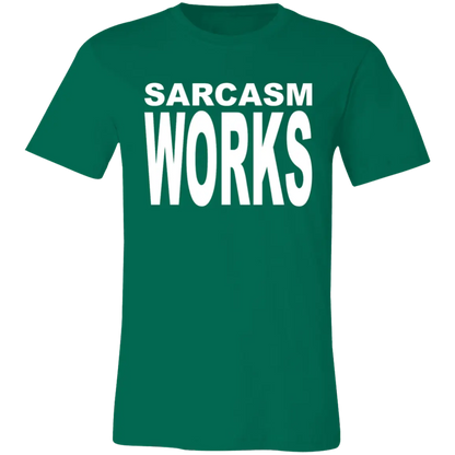 Sarcasm Works Jersey Short-Sleeve T-Shirt - T-Shirts Kelly / M Real Domain Streetwear Real Domain Streetwear