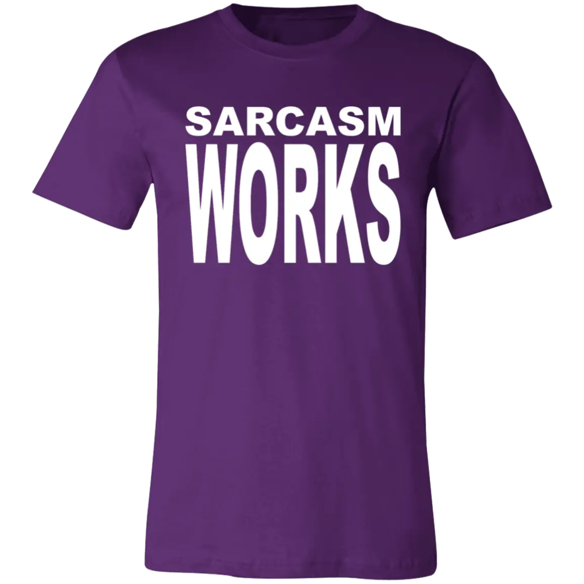 Sarcasm Works Jersey Short-Sleeve T-Shirt - T-Shirts Team Purple / M Real Domain Streetwear Real Domain Streetwear