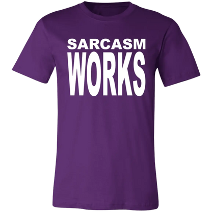 Sarcasm Works Jersey Short-Sleeve T-Shirt - T-Shirts Team Purple / M Real Domain Streetwear Real Domain Streetwear
