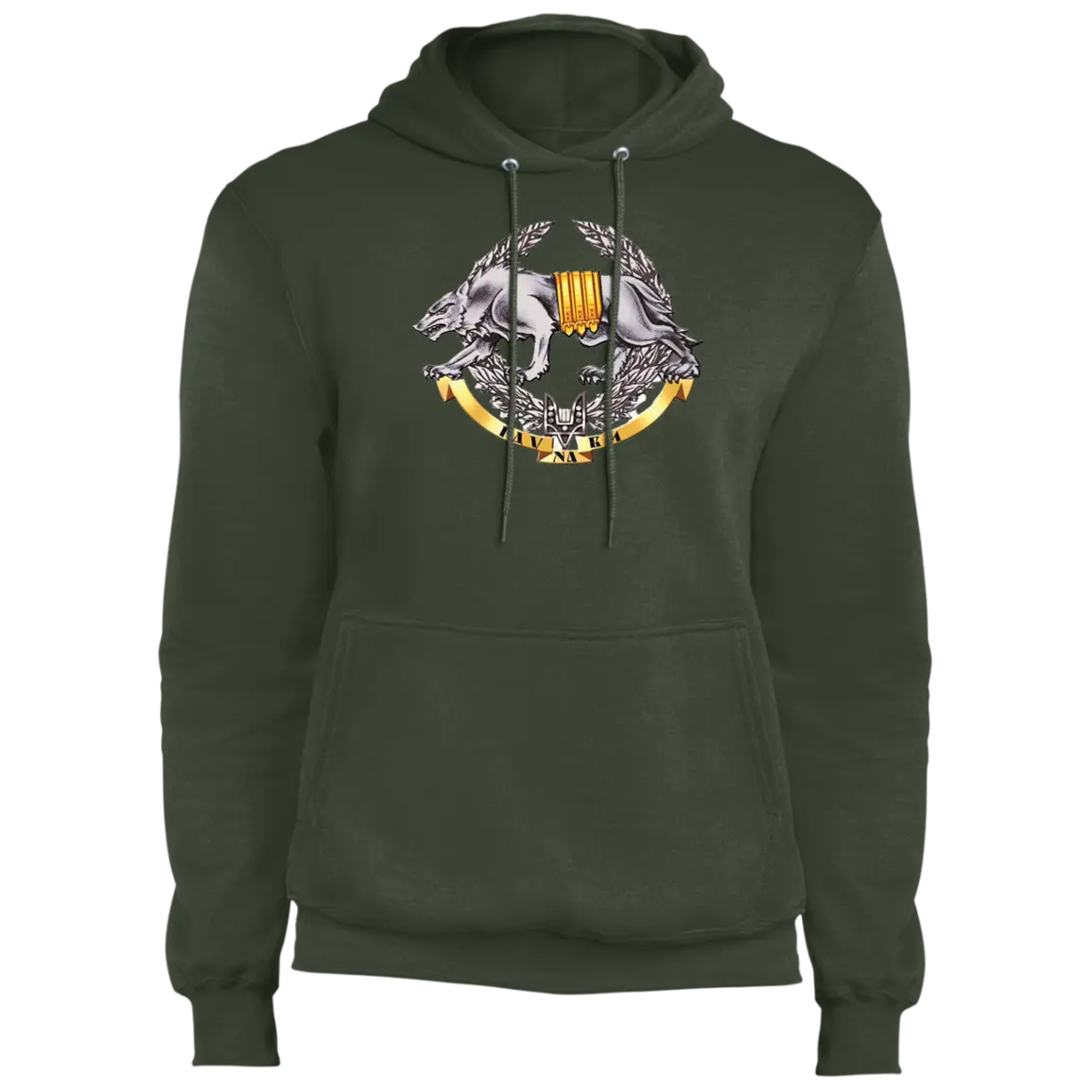 Ukrainian Special Forces Emblem Core Fleece Pullover Hoodie - Hoodies Olive / M Real Domain Streetwear Real Domain Streetwear