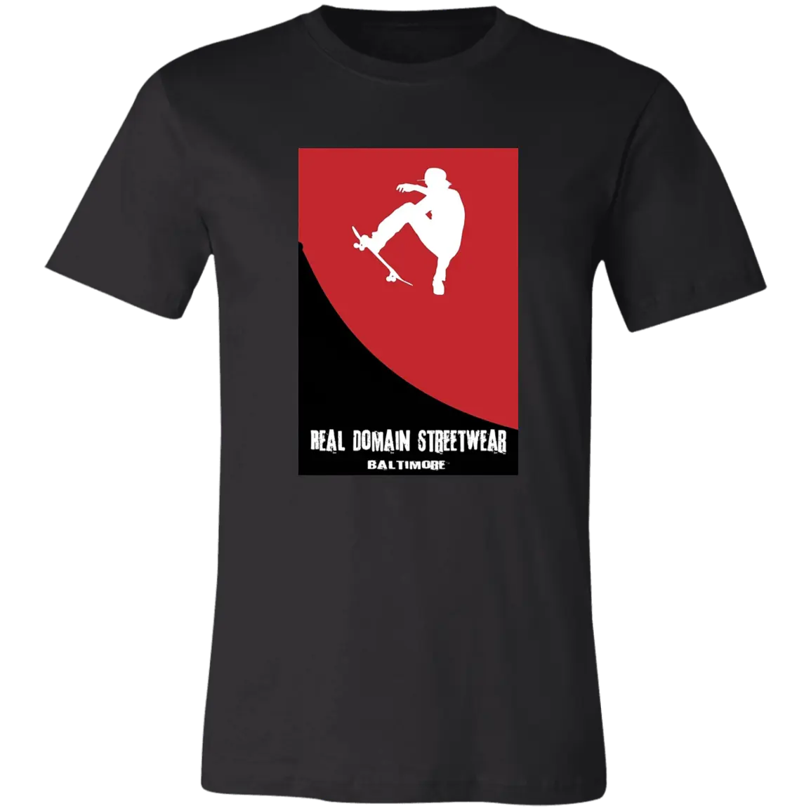 Real Domain Streetwear Jersey Short-Sleeve T-Shirt - T-Shirts Black / M Real Domain Streetwear Real Domain Streetwear