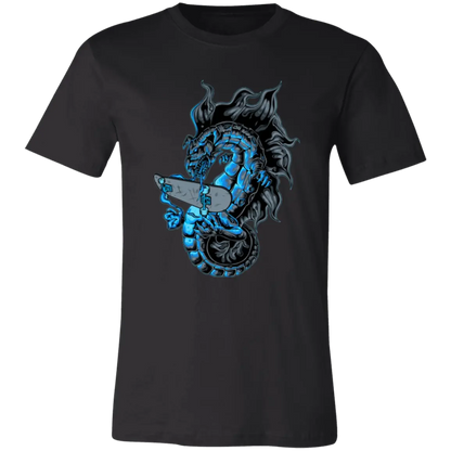 Dragon Skater Jersey Short-Sleeve T-Shirt - T-Shirts Black / M Real Domain Streetwear Real Domain Streetwear