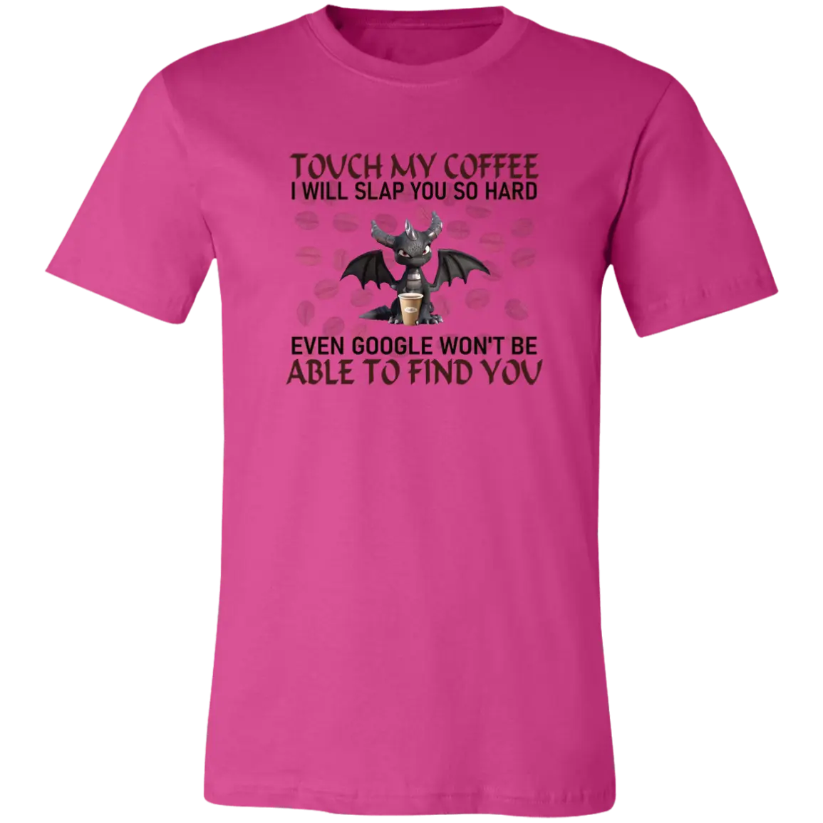 Touch My Coffee... Jersey Short-Sleeve T-Shirt - T-Shirts Berry / S Real Domain Streetwear Real Domain Streetwear