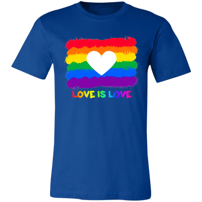 Love is Love Jersey Short-Sleeve T-Shirt - T-Shirts True Royal / S Real Domain Streetwear Real Domain Streetwear