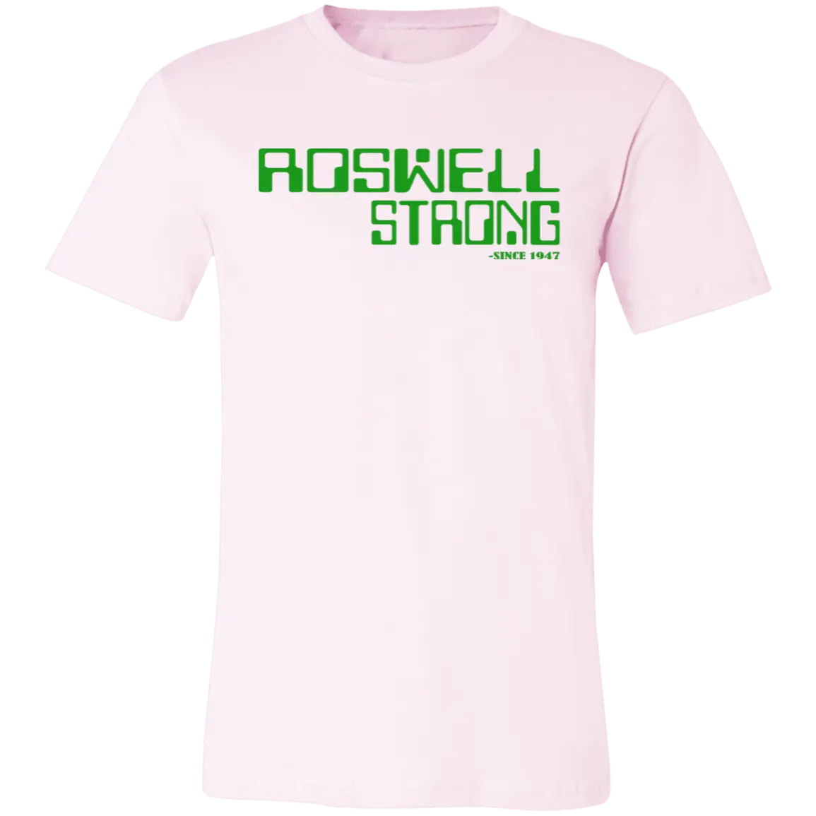 Roswell Strong Jersey Short-Sleeve T-Shirt - T-Shirts Soft Pink / S Real Domain Streetwear Real Domain Streetwear