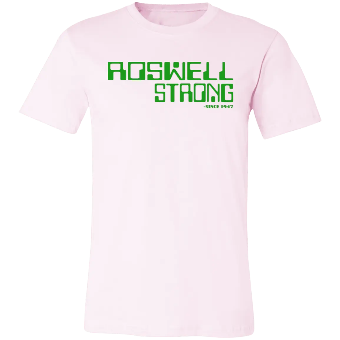 Roswell Strong Jersey Short-Sleeve T-Shirt - T-Shirts Soft Pink / M Real Domain Streetwear Real Domain Streetwear