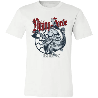 Viking Horde Jersey Short-Sleeve T-Shirt - T-Shirts White / S Real Domain Streetwear Real Domain Streetwear