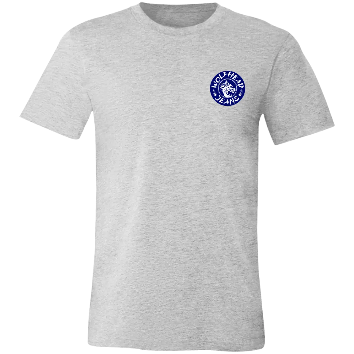 Be the Alpha Men's Blue Jersey Short-Sleeve T-Shirt - T-Shirts Athletic Heather / M Real Domain Streetwear Real Domain Streetwear