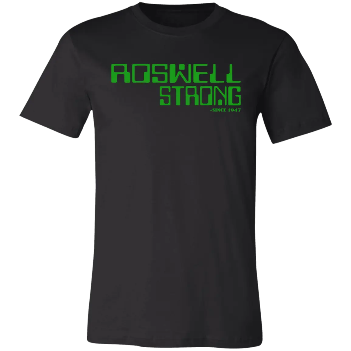 Roswell Strong Jersey Short-Sleeve T-Shirt - T-Shirts Black / S Real Domain Streetwear Real Domain Streetwear