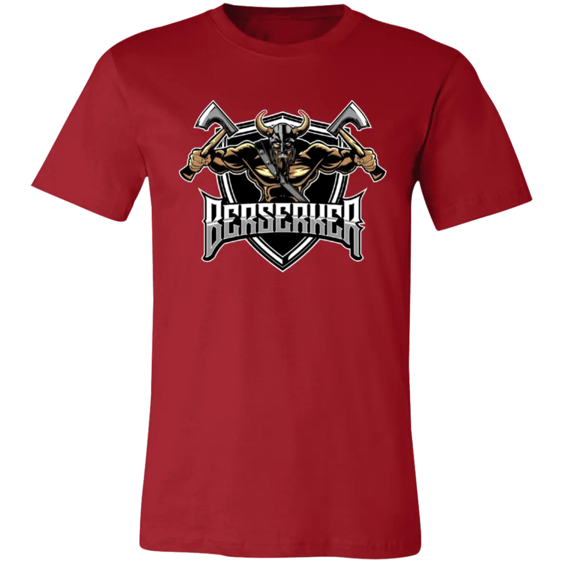 Berserker Jersey Short-Sleeve T-Shirt - T-Shirts Canvas Red / M Real Domain Streetwear Real Domain Streetwear