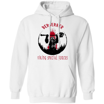 Berserker Viking Special Forces Pullover Hoodie - Hoodies White / M Real Domain Streetwear Real Domain Streetwear