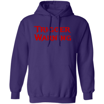 Trigger Warning Pullover Hoodie - Hoodies Purple / M Real Domain Streetwear Real Domain Streetwear