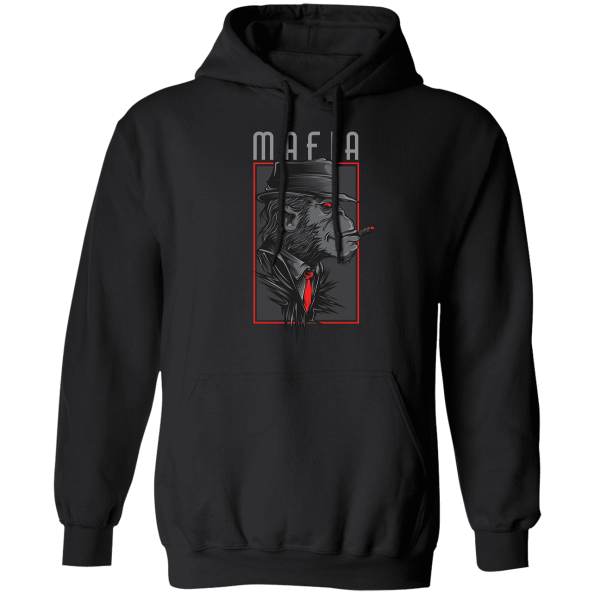 Gorilla Mafia Pullover Hoodie - Hoodies Black / M Real Domain Streetwear Real Domain Streetwear