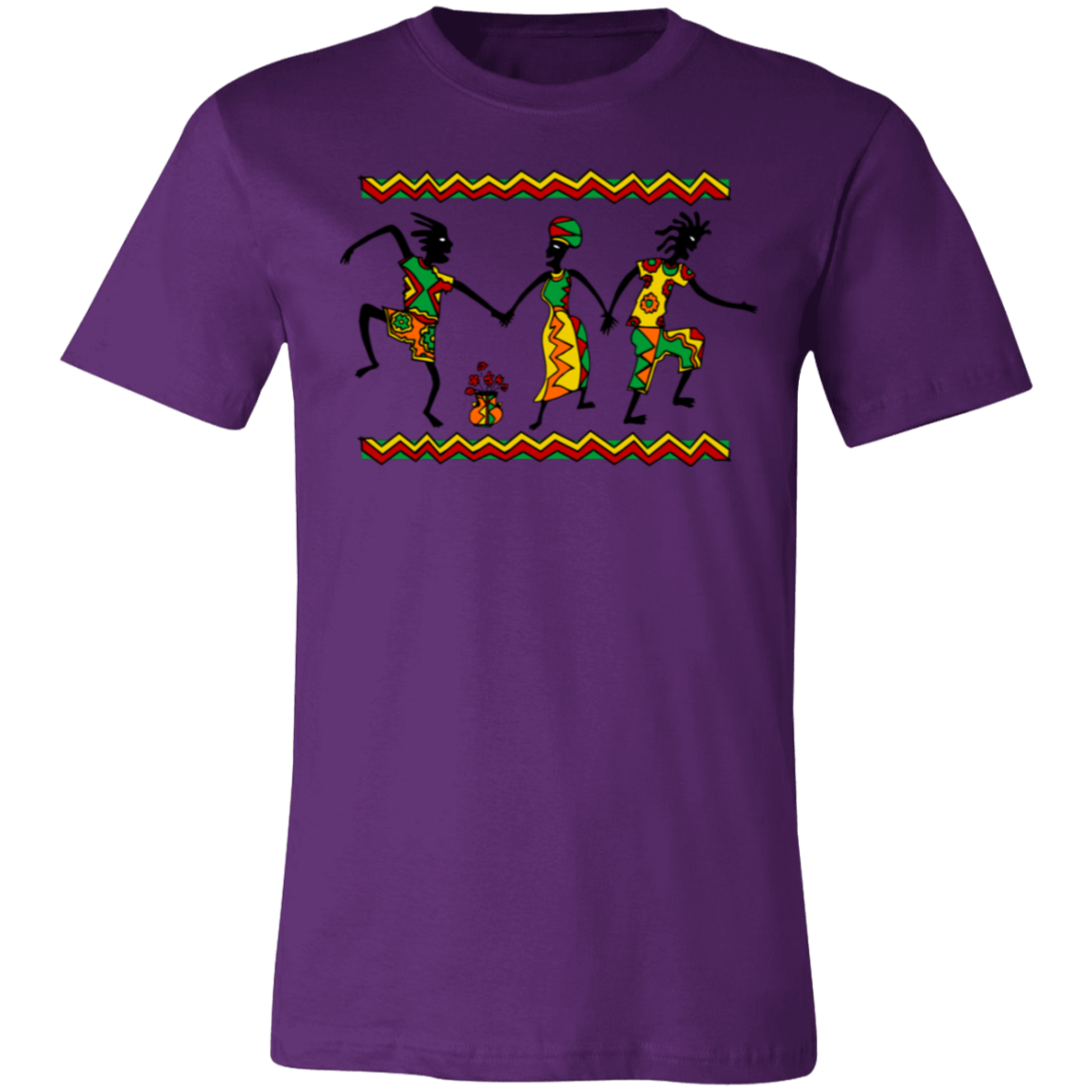 Tribal Dance Jersey Short-Sleeve T-Shirt - T-Shirts Team Purple / M Real Domain Streetwear Real Domain Streetwear