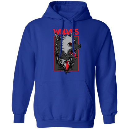 Wolves Mafia Pullover Hoodie - Hoodies Royal / M Real Domain Streetwear Real Domain Streetwear