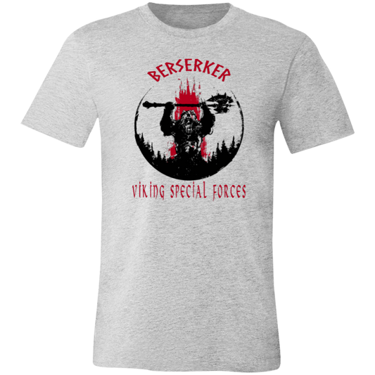 Berserker Viking Special Forces Jersey Short-Sleeve T-Shirt - T-Shirts Athletic Heather / M Real Domain Streetwear Real Domain Streetwear