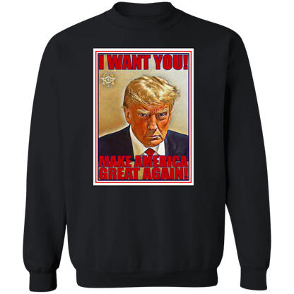 Trump 'I Want You' Crewneck Pullover Sweatshirt