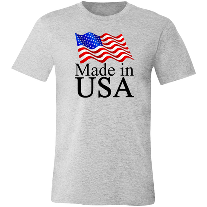 Made in USA Jersey Short-Sleeve T-Shirt - T-Shirts Athletic Heather / M Real Domain Streetwear Real Domain Streetwear