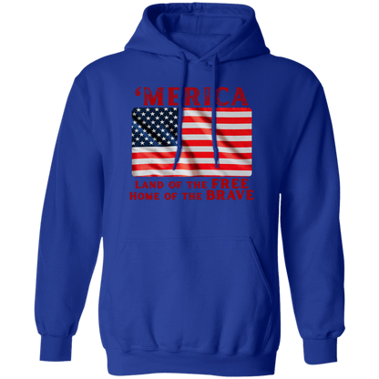 'MERICA Pullover Hoodie: Celebrate in Style! - Hoodies Royal / M Real Domain Streetwear Real Domain Streetwear