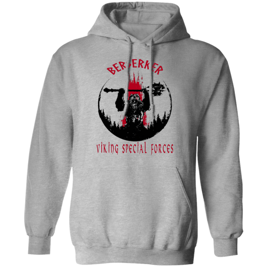 Berserker Viking Special Forces Pullover Hoodie - Hoodies Sport Grey / M Real Domain Streetwear Real Domain Streetwear