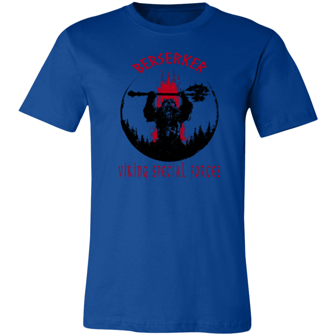 Berserker Viking Special Forces Jersey Short-Sleeve T-Shirt - T-Shirts True Royal / M Real Domain Streetwear Real Domain Streetwear
