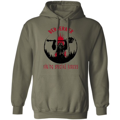 Berserker Viking Special Forces Pullover Hoodie - Hoodies Military Green / M Real Domain Streetwear Real Domain Streetwear