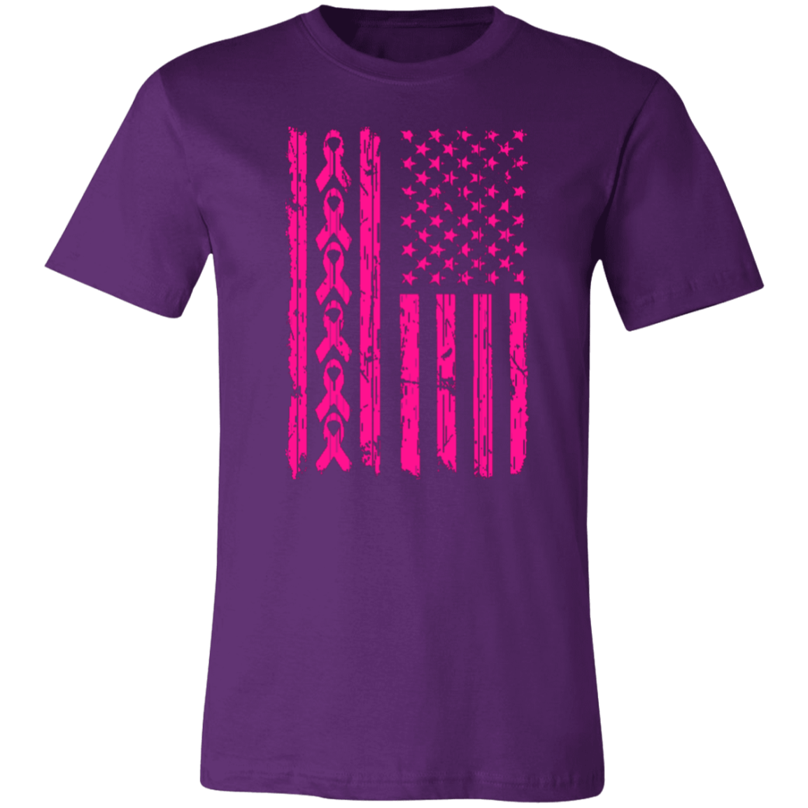 Breast Cancer Support Jersey Short-Sleeve T-Shirt - T-Shirts Team Purple / X-Small Real Domain Streetwear Real Domain Streetwear