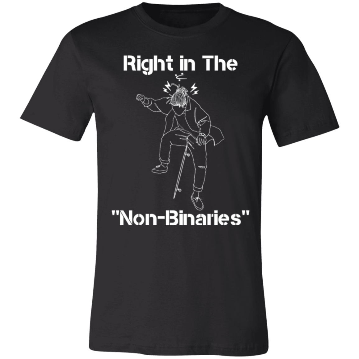 Right in the "Non-Binaries" Jersey Short-Sleeve T-Shirt