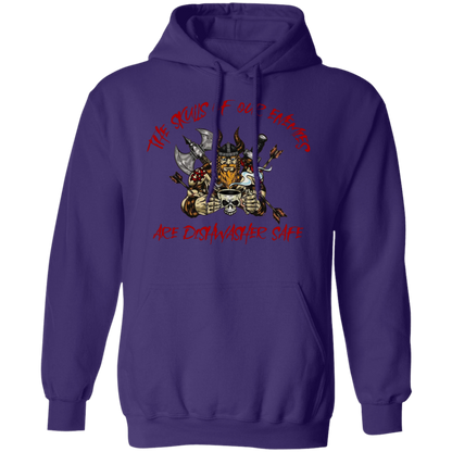 The Skulls of Our Enemies Are Dishwasher Safe Pullover Hoodie - Hoodies Purple / M Real Domain Streetwear Real Domain Streetwear
