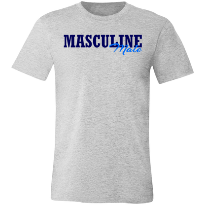 Masculine Male Jersey Short-Sleeve T-Shirt - T-Shirts Athletic Heather / M Real Domain Streetwear Real Domain Streetwear