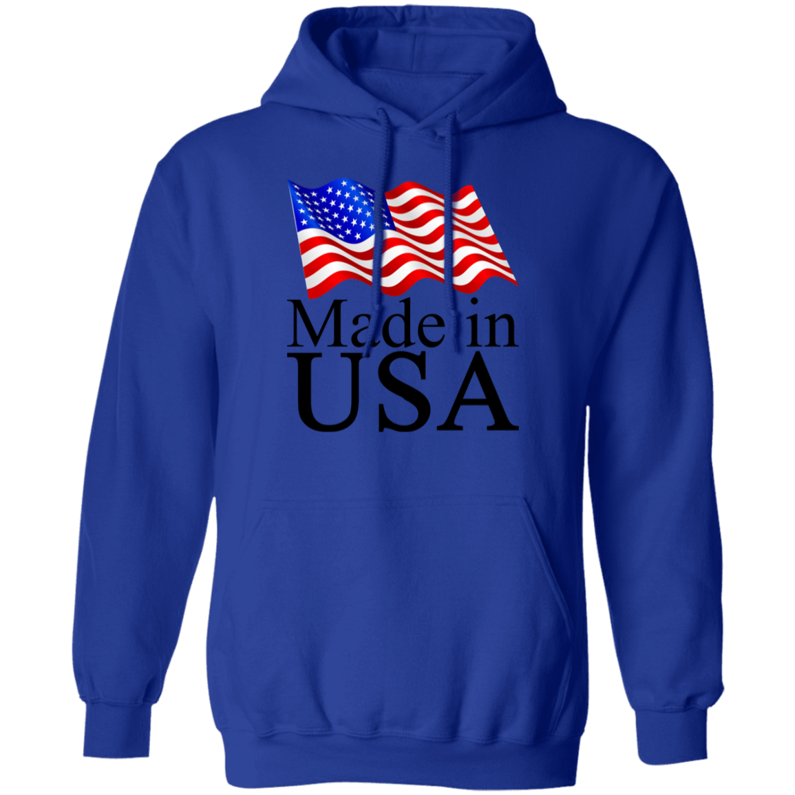 Made in USA American Flag Pullover Hoodie - Hoodies Red / M Real Domain Streetwear Real Domain Streetwear