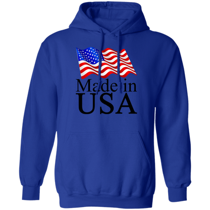 Made in USA American Flag Pullover Hoodie - Hoodies Red / M Real Domain Streetwear Real Domain Streetwear