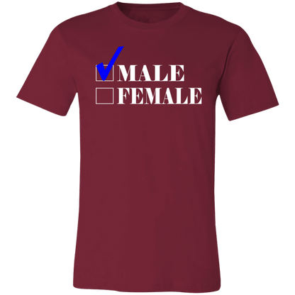 Checkmark Male Jersey Short-Sleeve T-Shirt - T-Shirts Cardinal / S Real Domain Streetwear Real Domain Streetwear