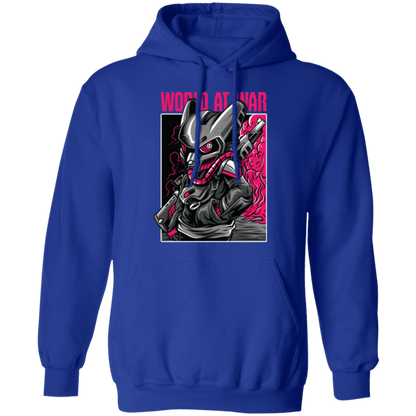 World at War Manga Style Pullover Hoodie - Hoodies Royal / M Real Domain Streetwear Real Domain Streetwear