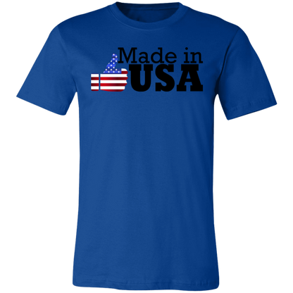 Made in USA Thumbs Up Jersey Short-Sleeve T-Shirt - T-Shirts True Royal / M Real Domain Streetwear Real Domain Streetwear